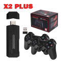 X2 Plus Game Console 128G 30000 Games 4K Game Stick 3D HD Retro Video Game Console Wireless Controller 40 Emulator For PS1/N64. 