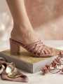 Premium Quality Women Sandals Casual Ladies Semi High Heels Shoes for Girls - Shoe For Women - Shoe For Women.