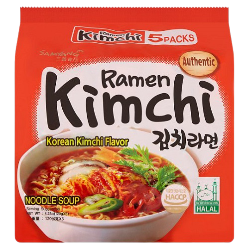 Samyang Ramen Kimchi 5Ps X 120Gm-600Gm-Korea