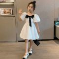 Korean Girls Puff Sleeve Dress Cute Princess Dress2022New Summer Western Style Cake Dress Kids' Skirt. 