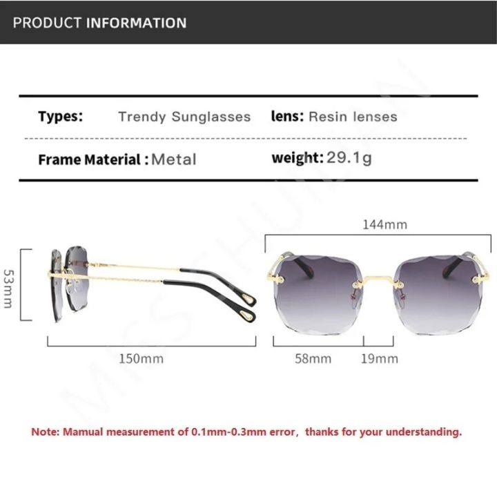 2024%20Square%20Rimless%20Sunglasses%20Women%20Luxury%20Brand%20Designer%20Summer%20Red%20Eyeglasses%20Fashion%20Sun%20Glasses%20for%20Men%20UV400%20Shades%20Oculos%20-%20Image%203