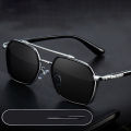 Anti-Reflective Black Uv400 Square Shape Sunglasses - Sun Glass For Men.