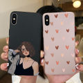 For iPhone X XR XS Max Case Fashion Cartoon Cute Girl Daisy Flower Cute Black Soft Phone Back Cover For iPhoneX Xr Xs Funda Capa Mascaraara. 