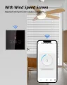 WiFi Smart Fan Switch can control fan remotely work with tuya app smart home voice control with google home mini and alexa work like sonoff smart wifi switch ifan3. 