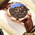 New Luxury Leather Waterproof Quartz Fashion Watch for Men. 