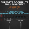 PEDAL POWER Guitar Pedal Power Guitar Effector Power Supply 8 Isolated DC Output Guitar Effect Pedal Guitar Replacement Parts Accessories. 
