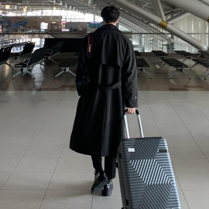 2023Spring%20New%20over-the-Knee%20Pu%20Handsome%20Trench%20Coat%20Men's%20Mid-Length%20Loose%20Overcoat%20Korean%20Style%20Trendy%20All-Matching%20and%20Handsome%20Coat%20-%20Image%207