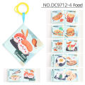 GC Baby Cloth Book Washable Animal Food Animal Cognition Books With Bb Sound Early Educational Toys For Boys Girls.