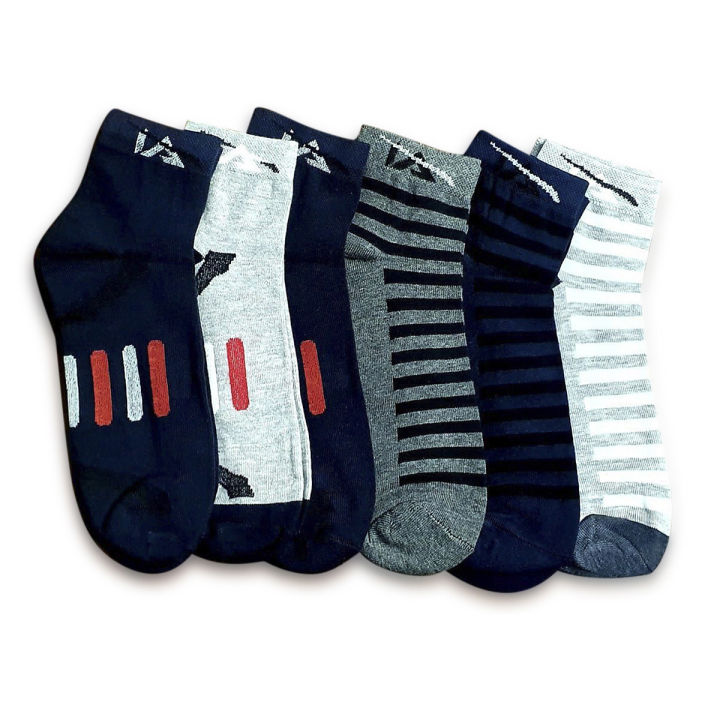 6 Pairs Comfortable Cotton Socks for Men - High-Quality and Versatile for Formal & Casual Wear
