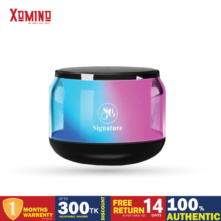 Signature STI-DR32 Transparent RGB Wireless Bluetooth Speaker