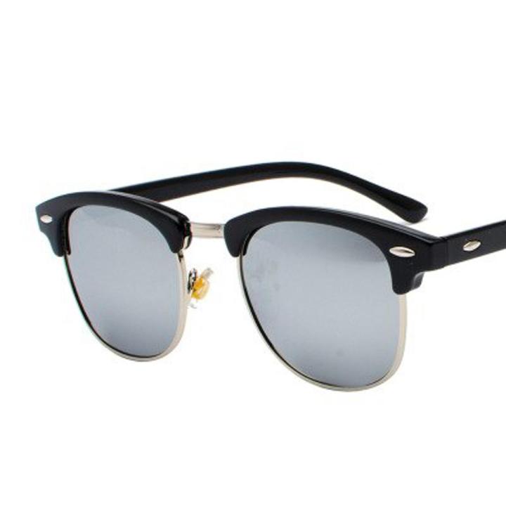 Classic Semi-Rimless Sunglasses Men's Women 2021 Square Polarized Sun glasses Men Oculos De Sol Gafas UV400 Retro Eyewear