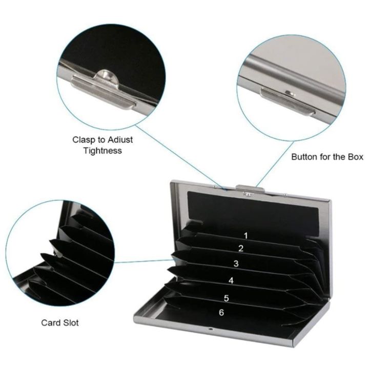 Metal%20Card%20Holder%20Wallet,Ultra%20Thin%20Stainless%20Steel%20Metal%20Wallets%20RFID%20Blocking%20Credit%20Card%20Wallet%20Holder,White%20-%20Image%204