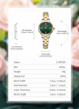 CURREN 9094 Simple Round Dial Fashion Dress Quartz Watches for Ladies With Stainless Steel. 