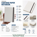 Premium Daily Journal Sketch Book Notebook White Elastic Band (White). 