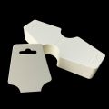 Retail 100 pieces/necklace package DIY double fold kraft paper label rectangular gift card label blank label 3 colors.