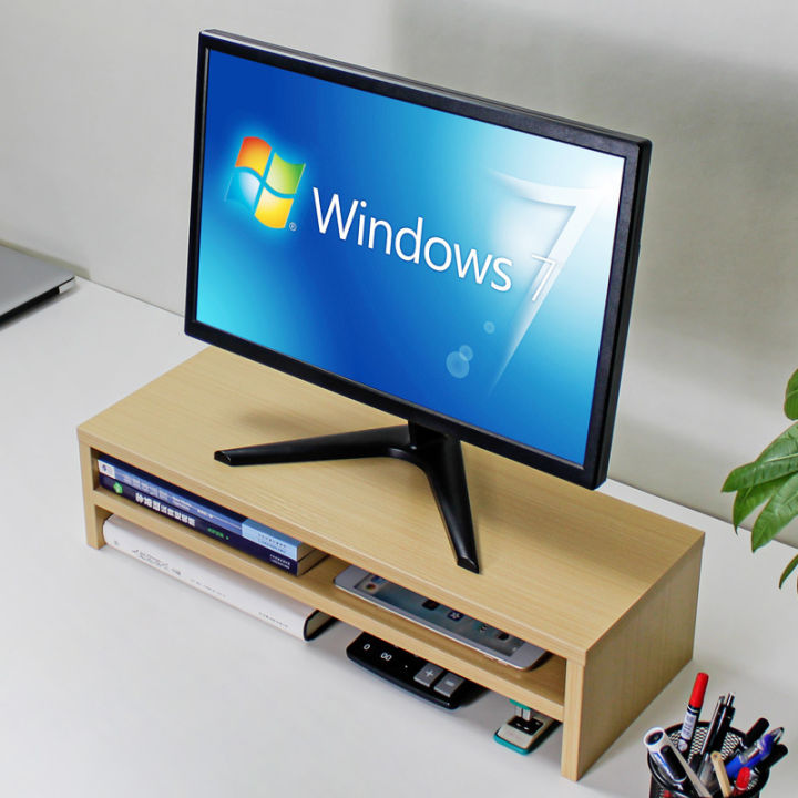 Computer%20monitor%20base,%20heightened%20desk,%20keyboard%20storage,%20extended%20thick,%20single%20and%20double%20wooden%20bracket%20-%20Image%204