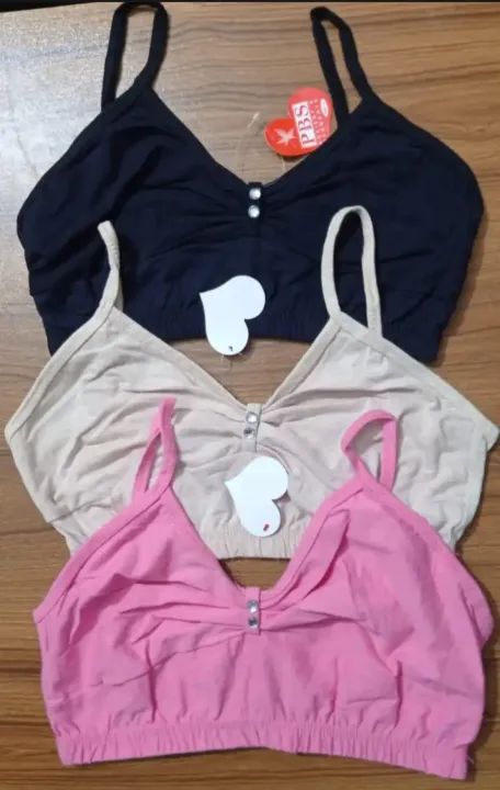 3%20Pieces%20comfortable%20cotton%20Semis%20Bra%20Genji%20for%20Women%20and%20Girls%20-%20Image%203