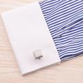 Gentleman Men Shirt Cufflinks Wedding Party Gift Silver Color Cuff Link. 
