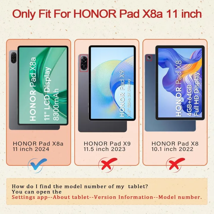 Case%20for%20Honor%20Pad%20X8a%2011%20inch%20Tablet%20Trifold%20Smart%20Stand%20Flip%20Cover%20with%20Pen%20holder%20%7C%20Leather%20Finish%20%7C%20Heat%20Dissipation%20Auto%20Wake-Up/Sleep%20Mode%20TPU%20Back%20Cover%20-%20Black%20-%20Navy%20Blue%20-%20Image%203