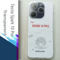 For Tecno Spark 10 Pro - IMPT Premium Silicone Case Crystal Clear Soft TPU Ultra-Thin Transparent Flexible Protective Mobile Phone Back Cover. 