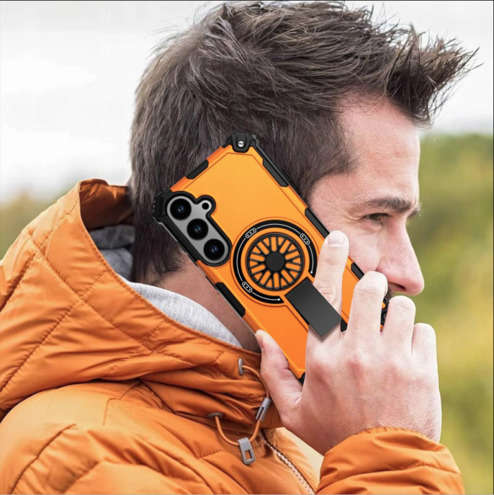 MOBICASE%20S6%20For%20Samsung%20Galaxy%20A36%205G%20Back%20Cover%20Armor%20Matte%20Magnetic%20Shockproof%20Stand%20Holder%20Case%20Luxury%20and%20Cool%20Magnetic%20Wireless%20Charger%20Case%20With%20KickStand%20Same%20Color%20-%20Image%202