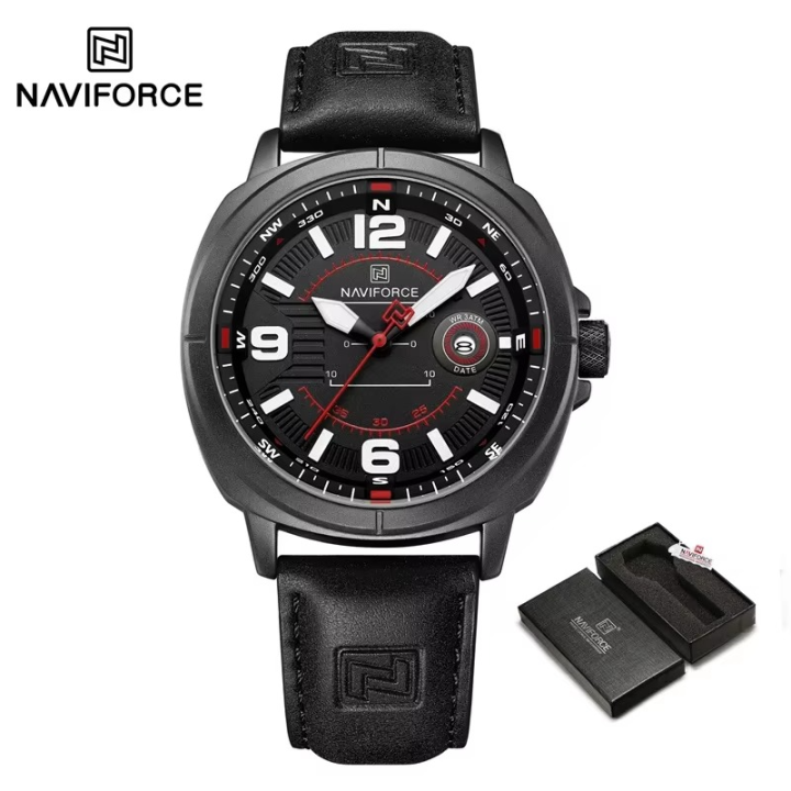 NAVIFORCE%20%208078%20High%20Quality%20Male%20Wristwatch%20PU%20Band%20Calendar%20Brand%20Men%20Quartz%20Watch%20Auto%20Date%20Display%20%20Clocks%20Reloj%20Hombre%20-%20Image%209