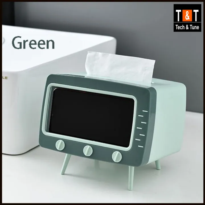 Retro%20TV%20Shaped%20Tissue%20Box%20&%20Phone%20Holder%20Tissue%20Box%20Mobile%20Phone%20Rack%20Bracket%20Plastic%20Household%20Living%20Room%20Desktop%20Creative%20Storage%20Box%20-%20Image%204