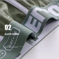 Premium Cotton Blend Men's Boxer Briefs with High-Quality Logo Print and Elastic Waistband 1Piece. 
