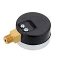 Pressure Gauge - 0 ~ 30 psi 0 ~ 2 bar Mini Dial gauge compressor meters hydraulic pressure gauge Gage double scale Black. 