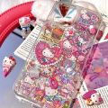 Cute Sanrio Hello Kitty Phone Cases for iPhone 15 14 Pro Max Plus Soft Shell 13 12 11 Mini X XS XR 8 7 Plus Se 2 Fall Prevention.
