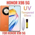 For Honor X9b 5G / Honor X9b (A+ GRADE) Premium UV Tempered Glass Screen Protector Curved with Liquid Glue and UV Light -Transparent Clear. 