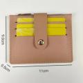 6 Color Card Bag Compact 11*9cm Pu Certificate Cover Zipper And Buckle Driver'S License Wallet for Travel Use Business Professionals Gift Easy To Carry.