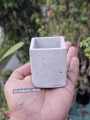 Square Shape Mini Plant Pot For Cactus Succulent Tubs Cement Made.