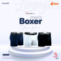 Pack of 3 Pieces Premium Cotton Boxer Underwear for Men _ Livingtex Branded Underwear For men _ Best Combo For Men's.