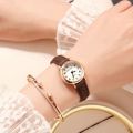 New Clock Women Watches Ladies Rose Gold Wrist Watches Women Small Leather Strap Bracelet Watch For Girls Gift Relogio Feminino. 