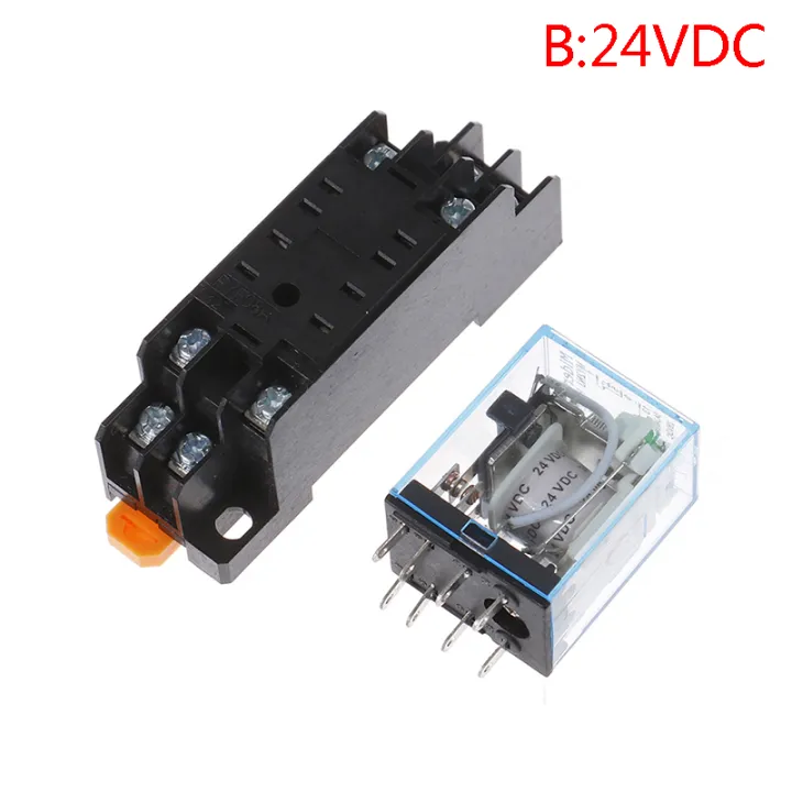AC220V%2012VDC%2024VDC%2024VAC%205A%208PIN%20Coil%20Power%20MY2N-J%20Relay%20HH52P%20With%20Socket%20Base%20Eatop%20-%20Image%205