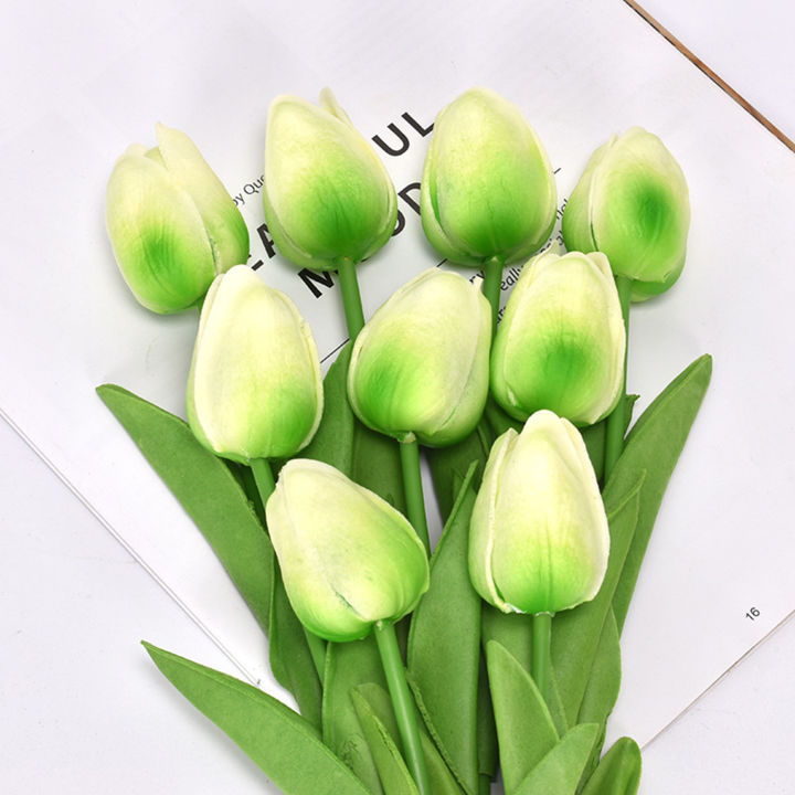 5Pcs/set%20Artificial%20Tulips%20Lifelike%20Realistic%20Plastic%20Faux%20Silk%20Floral%20Simulation%20for%20Home%20-%20Image%203