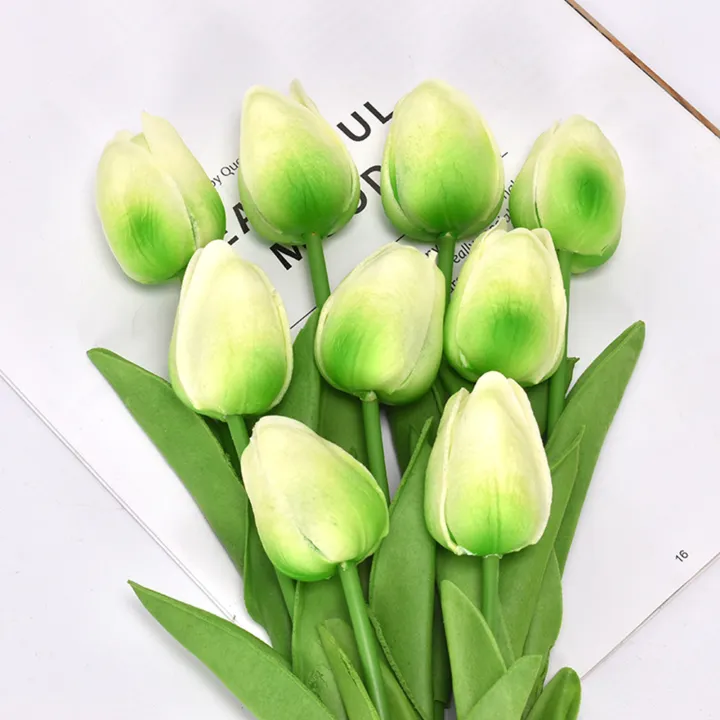 5Pcs/set%20Artificial%20Tulips%20Lifelike%20Realistic%20Plastic%20Faux%20Silk%20Floral%20Simulation%20for%20Home%20-%20Image%203