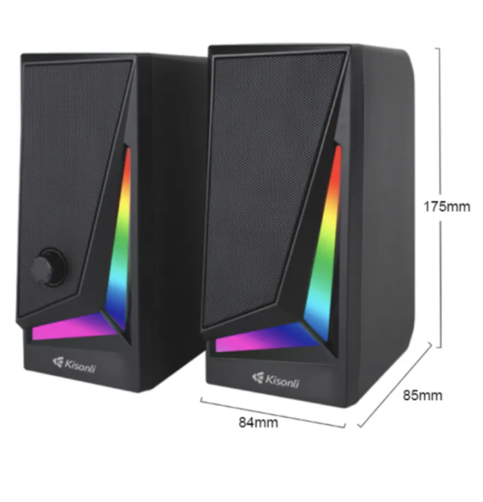 KISONLI%20X1%20USB%20Wired%20Multimedia%20Speaker%20With%20Colorful%20RGB%20Lights%20For%20Laptop%20Desktop%20Gaming%20-%20Image%207