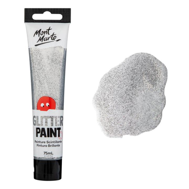Mont marte Glitter Paint 75ml Silver
