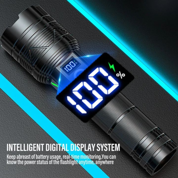 60W%20Strong%20Light%20Long%20Range%20LEP%20Flashlight%20USB%20Rechargeable%2026650%205000mah%20Battery%20Outdoor%20Tactical%20Zoom%20Super%20Bright%20Torch%20-%20Image%206