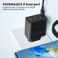 【Ready Stock+FREE Shipping+COD 】50W GaN Charger USB Wall Charger Fast Charging PD Type C Cell Phone Charger Adapter For iphone 14 13 12 Xiaomi Huawei Samsung.