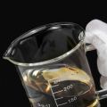 250ml Beaker with Handle Transparent Glass Pouring Spout Beaker Mug Scaled Measuring Cup Chemical Laboratory Equipment. 