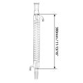 Transparent Coil Glass Condenser Useful 300mm Jacket Length with 24/40 Joint Glass Graham Condenser Distillation Kit Laboratory. 