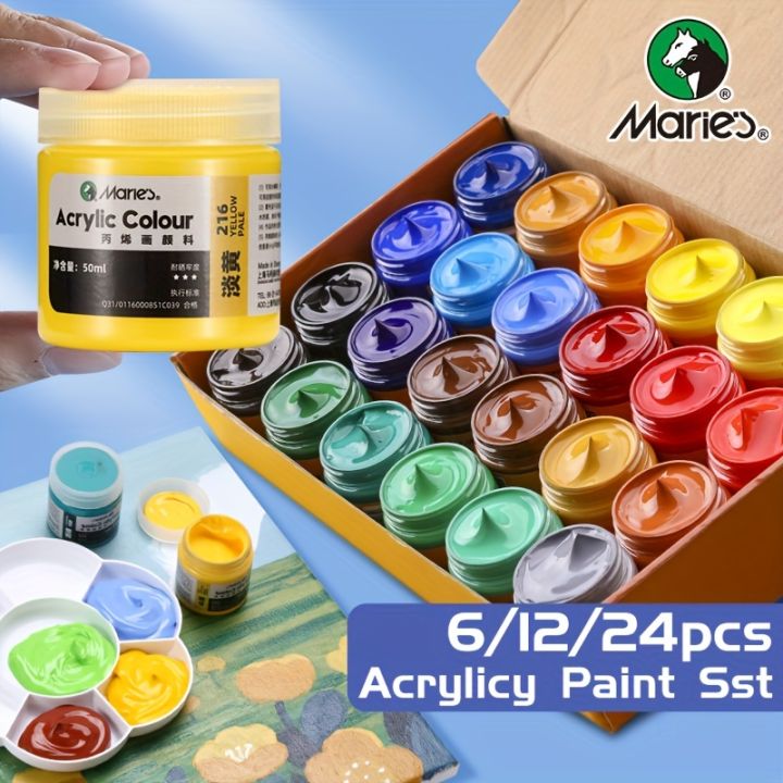 Marie's Professional Acrylic Paint 50ml Set 12/24 color