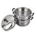 26Cm Stainless Steel Food Steamer/2 Layer: Cook Healthy And Delicious Meals With Ease Using This Stainless Steel Food Steamer. 