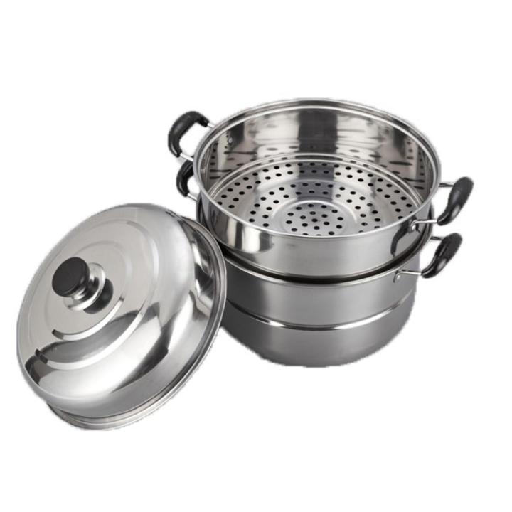 26Cm Stainless Steel Food Steamer/2 Layer: Cook Healthy And Delicious Meals With Ease Using This Stainless Steel Food Steamer