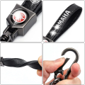 Key Chain, Genuine Leather Keychain Car Bike Motorcycle Key Chain Accessories Keyring with Yamaha Logo (Black). 