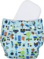 Washable Cloth Pants Baby Diaper with 3 Layer Pad -1 Pcs. 