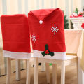 Christmas Chair Cover Santa Snowman Red Decor Home Dinner Party 48cmx70cm. 